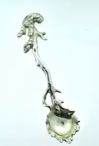 Victorian Sterling Silver Grape Vine Spoon by Francis Higgins dated 1883 - Picture 1 of 7