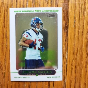 π 2005 Jerome Mathis Topps Chrome 50th Anniversary RC WR Hampton Pirates NICEπ - Picture 1 of 2