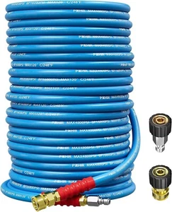 POHIR 4800PSI 100FT Pressure Washer Hose 3/8" Flexible Power Wire Extension Hose - Picture 1 of 11