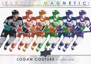2021-22 Upper Deck Series 1 - Electromagnetic #EM-28 Logan Couture - Sharks - Picture 1 of 2