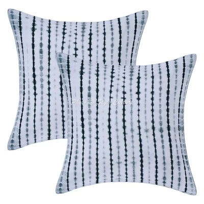 New Home Decor Tie Dye Modern Shibori 24 x 24 in Pillow Cover Case Cushion Room - Image 1 of 4