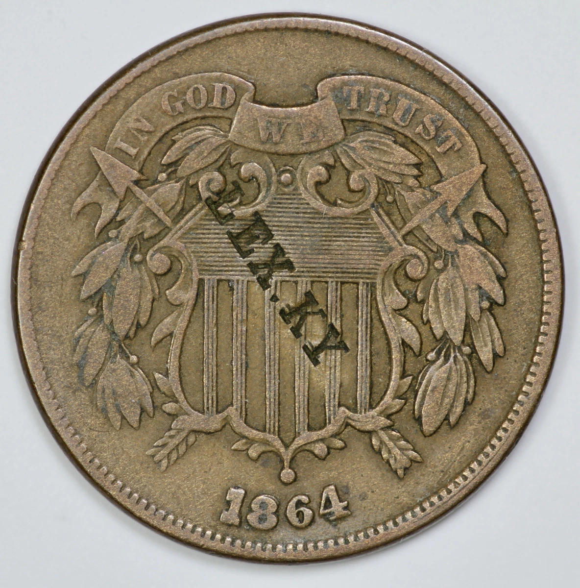 曾流通1864 年美国两美分| eBay