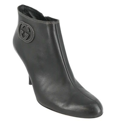 GUCCI | GG кожи лодыжки молнии ботинок размер 8,5 - Изображение 1 из 4