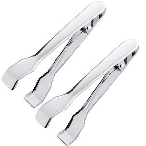 Ice Tongs for Ice Bucket 6-3/4 Inch - Set of 2 - Premium 18/8 Stainless Steel... - Picture 1 of 5