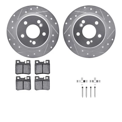 For Mercedes-Benz SL320 94-95 Brake Kit Drilled & Slotted Rear Brake Kit w Foto 1 de 2