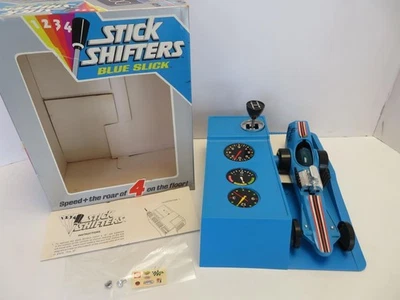 1972 Hasbro Stick Shifters BLUESLICK Tested & Works Great Ex/NM in Box - Image 1 of 4