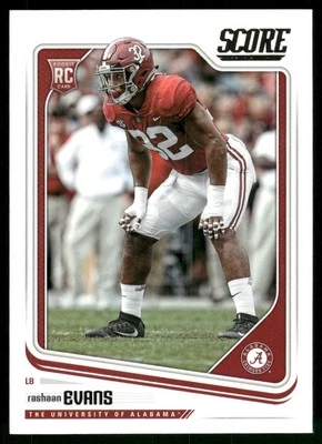 Rashaan Evans 2018 Score Alabama Crimson Tide #345 Near Mint or Better - Image 1 of 2