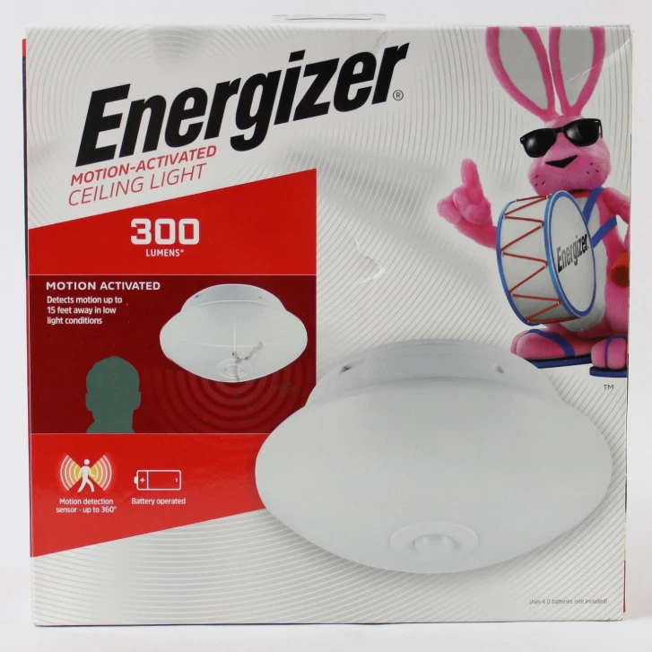 Energizer Battery Operated Motion-Activated LED Ceiling Night Light 1 Bulb 1Pack - Image 1 of 1