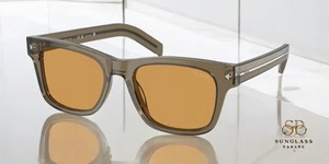 PRADA PR A17S 18T60F Transparent Earth Light Brown Photo 51 mm Men's Sunglasses - Picture 1 of 2