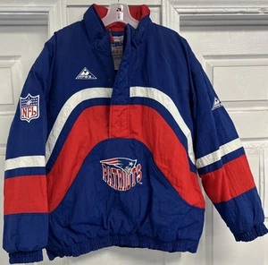 Vintage New England Patriots Proline Apex One 90s NFL Puffer Jacket Men’s Large - Picture 1 of 15