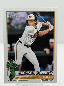 2025 Topps Heritage #76R-5 Jackson Holliday 1976 Redefined Green Back - Picture 1 of 2