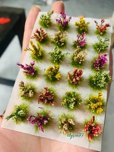 Stagione paesaggio grappoli fiori miniature scala HO/OO piante paesaggio ferroviario - Foto 1 di 3