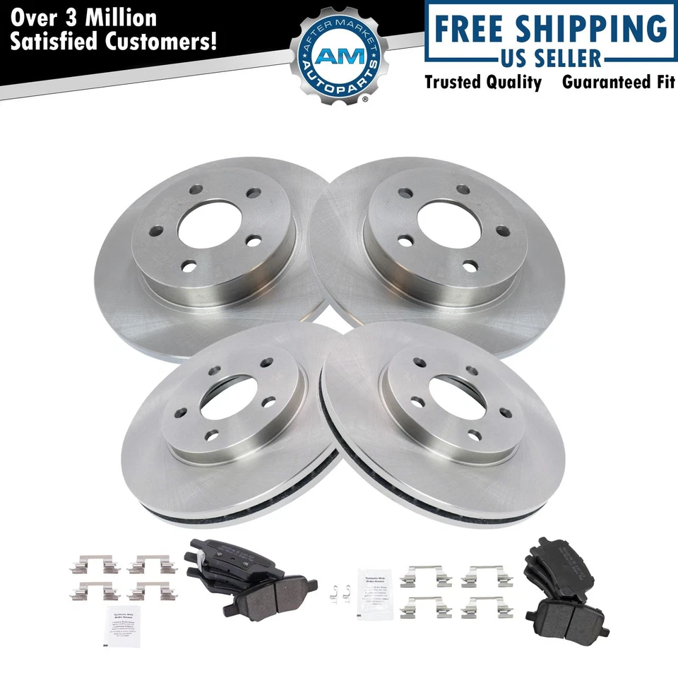 Brake Pad & Rotor Kit Fits 2004-2008 Chevrolet Malibu 2006-2007 Pontiac G6 - Image 1 of 4