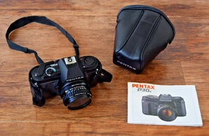 Pentax P30 SLR 35mm Film Camera + Pentax-A 50mm Lens Vintage Retro Photography - Picture 1 of 18