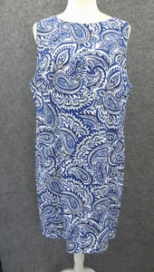 Vestido recto Alyx para mujer 18 sin mangas sin forro hasta la rodilla azul cachemira cierre de cremallera - Imagen 1 de 15