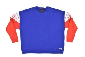 Jordan Men's Blue Red White Wings Logo Crewneck Sweatshirt Size 2XL - Picture 1 of 8