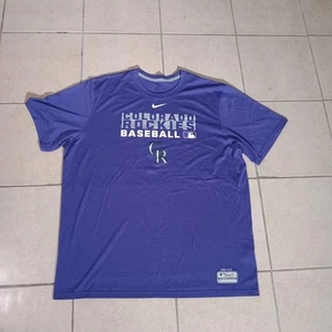 Nike Dri Fit MLB Colorado Rockies Performance Shirt XL viola - Foto 1 di 9