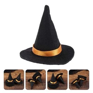 10 Stück Hexenhüte Halloween Deko Miss Mini Filz Hexen schwimmend klein - Bild 1 von 12