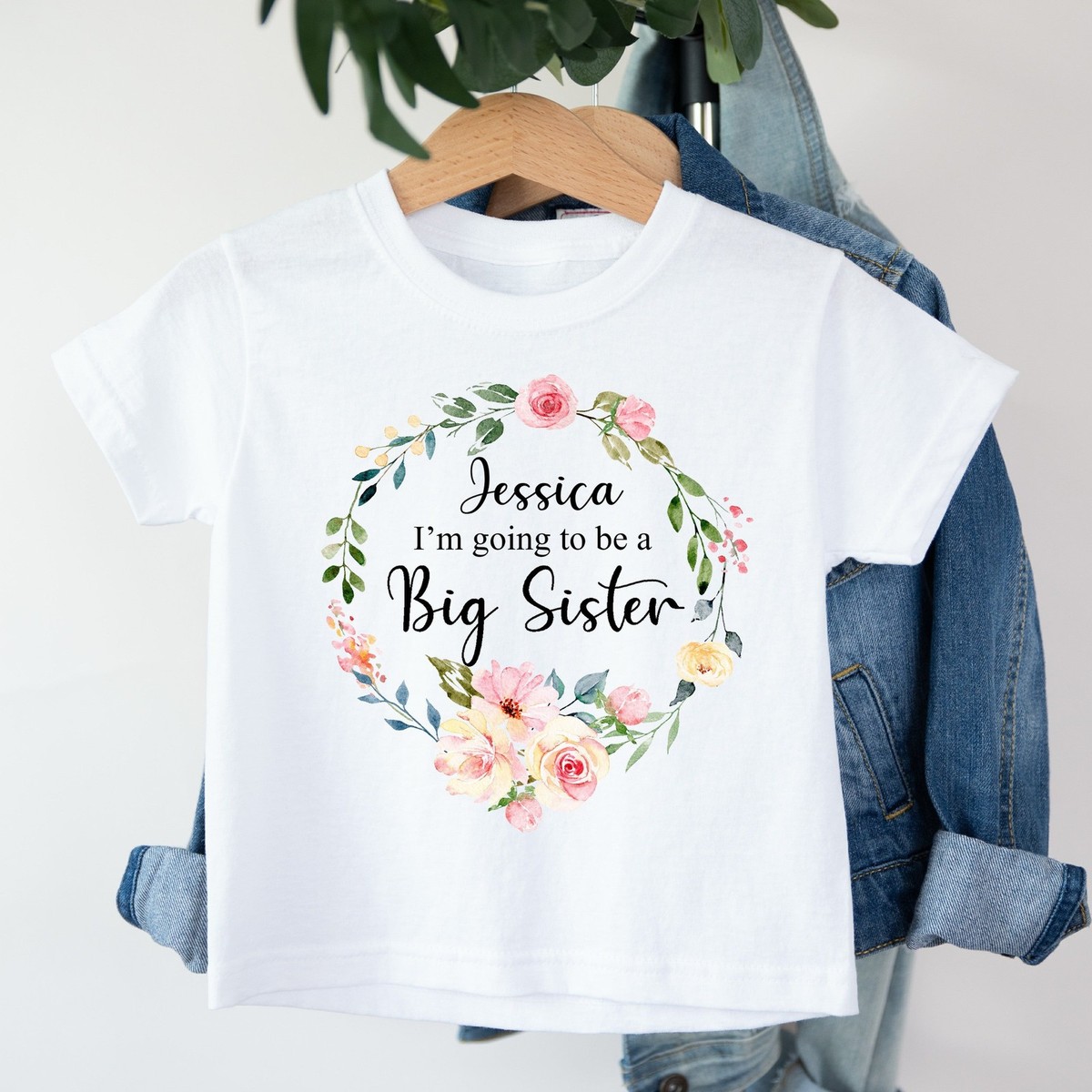 Big Sister Shirt Big Sister T-shirt, s, Baby Announcement, Big