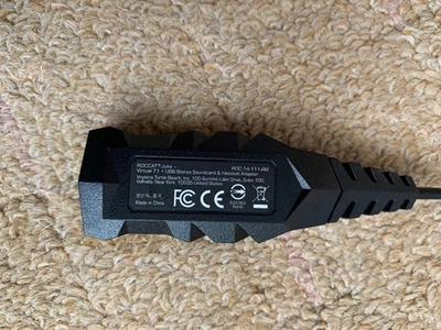 Genuine Roccat Juke Virtual 7.1  + USB Stereo Soundcard and Headset Adapter - Image 1 of 3