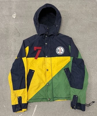 Chaqueta de Vela Polo Ralph Lauren Yacht Club RLYC Amarillo Azul Marino Verde Talla M Foto 1 de 4