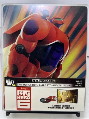 Big Hero 6 (Disney, Best Buy SteelBook, 4K + Blu-ray, 2014) #ML - Image 1 of 4