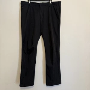 Adidas Pants Mens 38x32 Black Golf Puremotion Coolmax Straight Leg Stretch - Picture 1 of 9