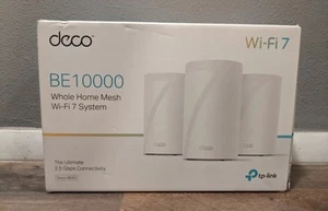 New TP-Link Deco BE63 BE10000 Tri-Band WiFi 7 Mesh System 2.5GbpsPorts 3 Pack - Picture 1 of 1