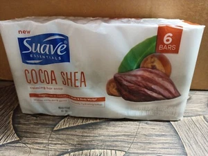 6 Riegel Suave Essentials Kakao Shea beruhigende Seife - 3,35 Oz Riegel NEU! - Bild 1 von 3