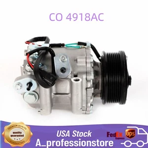 Air Conditioner Compressor w/Clutch CO 4918AC For Honda Civic 1.8L 2006-2011 - Picture 1 of 9