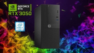 Custom Build Dell OptiPlex MT PC i7-7TH 32GB RAM 1TB SSD RTX 3050 Windows 11 - Image 1 of 4