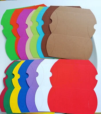 10 Rohlinge, Pillowbox, Schachtel, Gastgeschenk, Verpackung, Rohlinge Auswahl - Bild 1 von 2