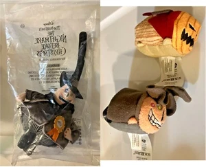 Pesadilla antes de Navidad reversible alcalde y calabaza-peregrino mini peluche en muy buen estado-¡Nuevo! - Imagen 1 de 15