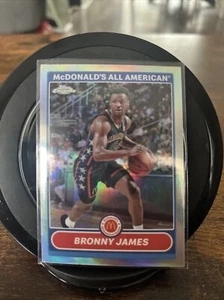 2023 TOPPS CHROME MCDONALD'S ALL AMERICAN Bronny James Refractor Card #2K7-7 Rc - Picture 1 of 2