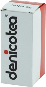 Denicotea Puntas de Cigarrillo 9-mm-Filter / Siliciumoxid / 50-Stück-Packung - Picture 1 of 1