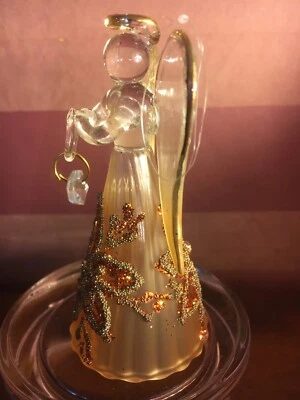 Glasengel handgearbeitet in Deutschland reichlich dekoriert    Art 8 - Bild 1 von 4