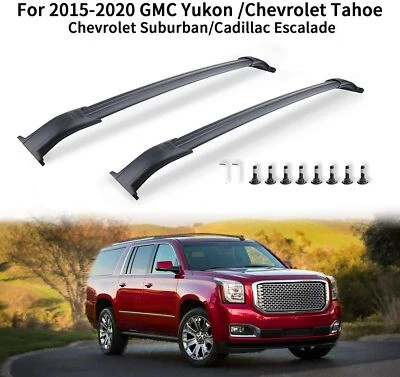 2Pcs Fits for 2015-2020 Chevrolet Suburban Roof Rail Rack Cross Bars Crossbars - Image 1 of 4