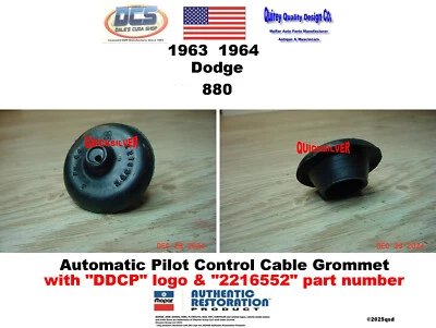 1963 64 Dodge 880 Automatic Pilot Cable Grommet 2216552 MoPar USA - Image 1 of 2