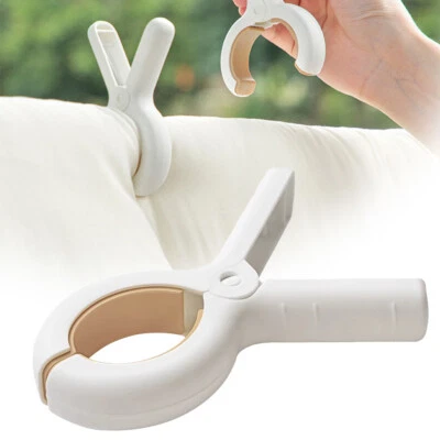 6/12x Wäscheklammern Große Kunststoff Handtuch Klammern für Strandtuch Badetuch - Bild 1 von 4