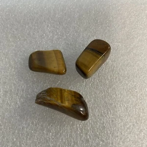 Three Tiger Eye Stones 1/2” To 1” Size 10.5 grams GnuFashion - Picture 1 of 10