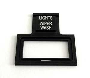 New 1973 - 1979 Firebird Dash Wiper Switch Bezel Emblem, "Lights Wiper Wash" - Picture 1 of 3