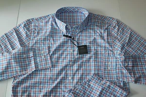Bobby Jones Shirt Dorian Plaid Performance BJ54E104 Sedona LS Extra Large XL - Picture 1 of 4