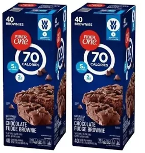 2 Pz Brownies Fibra One Cioccolato Fudge 80 ct (non mostrati) - Foto 1 di 2