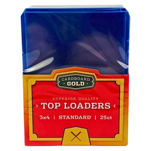 Cardboard Gold 20 Point 3x4 Standard Top Loader Trading Card Holder - 25 ct Pack - Picture 1 of 7