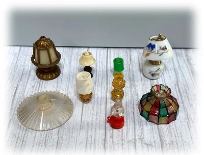 Lámparas de techo vintage para casa de muñecas 1:12 Acme Renwal porcelana plástico ELECCIÓN Foto 1 de 4