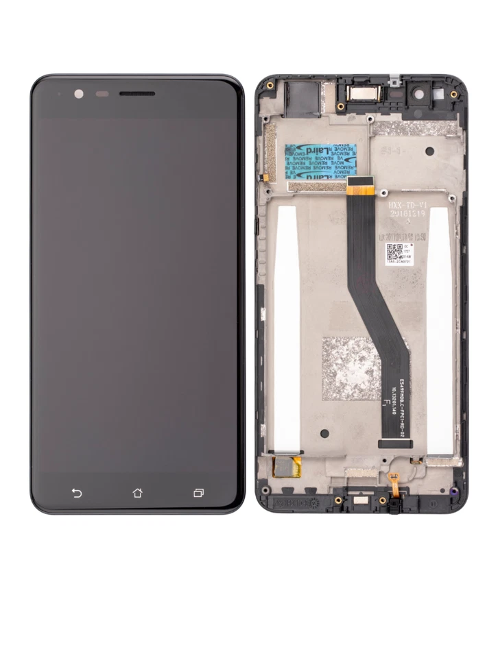 Replacement LCD Assembly With Frame For Asus ZenFone 3 Zoom ZE553KL - Black - Image 1 of 3