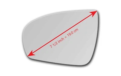 Vidro espelhado aquecido S-D280LH para MERCEDES BENZ CLS SLK driver visão lateral esquerda - Imagem 1 de 2