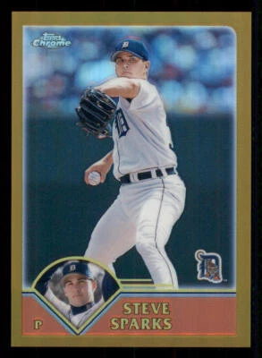 2003 Topps Chrome Gold Refractors #398 Steve Sparks /449 - Image 1 of 2