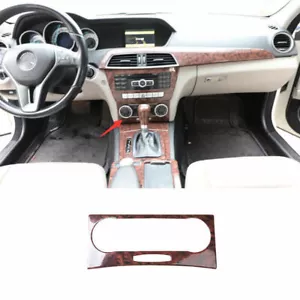 Agate Wood Grain Air Conditioning Switch Panel Trim For Benz W204 C-Class 11-14 - Foto 1 di 5