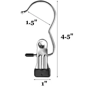 40 Pieces Boot Hanger Clips Stainless Steel Laundry Hooks Closet Hanging Clips S - Picture 1 of 7